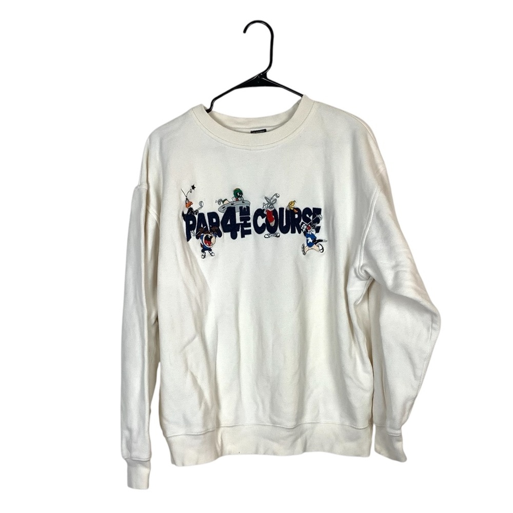 Vintage Warner bros looney tunes par 4 the course sweatshirt golf